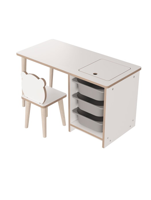 Hanah Home Soho Escritorio de Estudio Blanco y Gris Hanah Home Soho Escritorio de Estudio Blanco y Gris